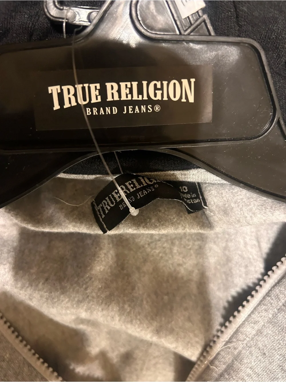 🩶 Boys 2pc Gray True ReligionSweat Size Medium (10)